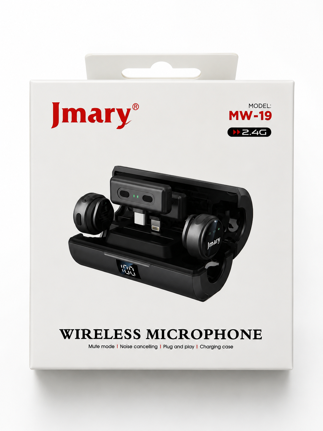 میکروفون بی سیم یقه ای وایرلس حرفه ایJmary MW-19 (2.4GHz)