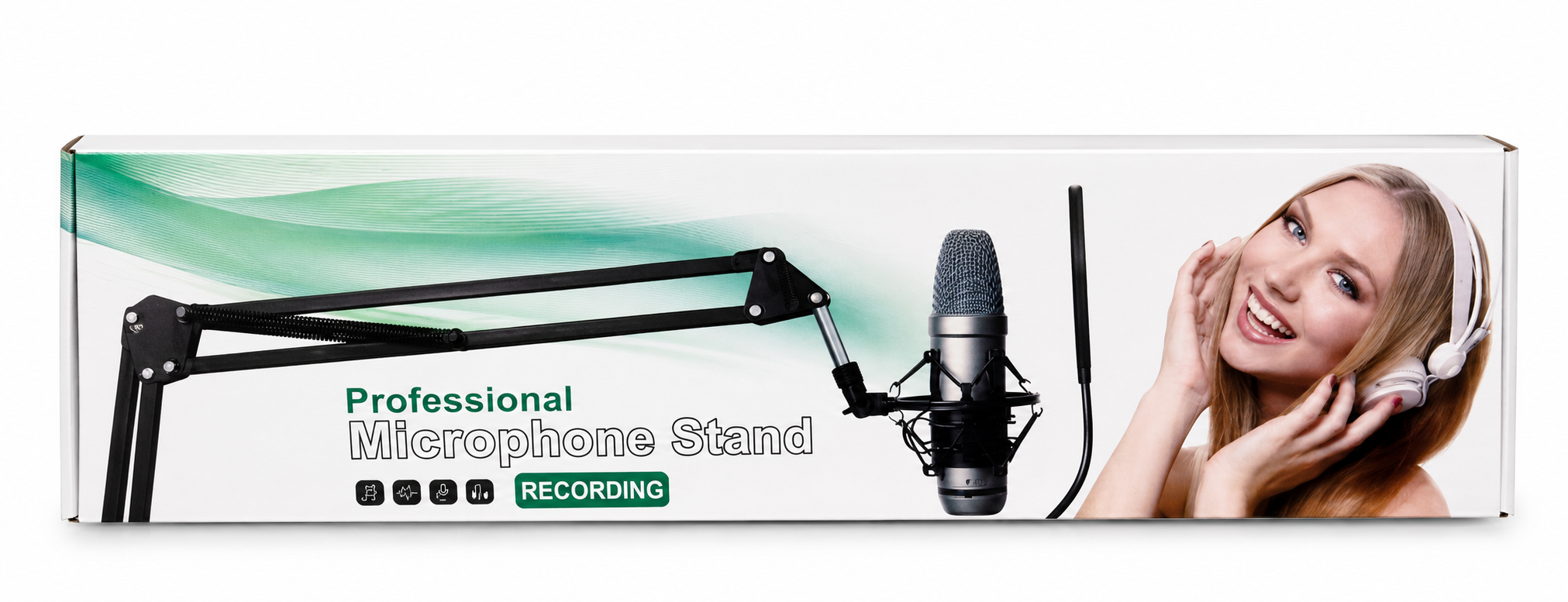پایه نگهدارنده رومیزی میکروفون مدل بازویی (Professional Microphone Stand)